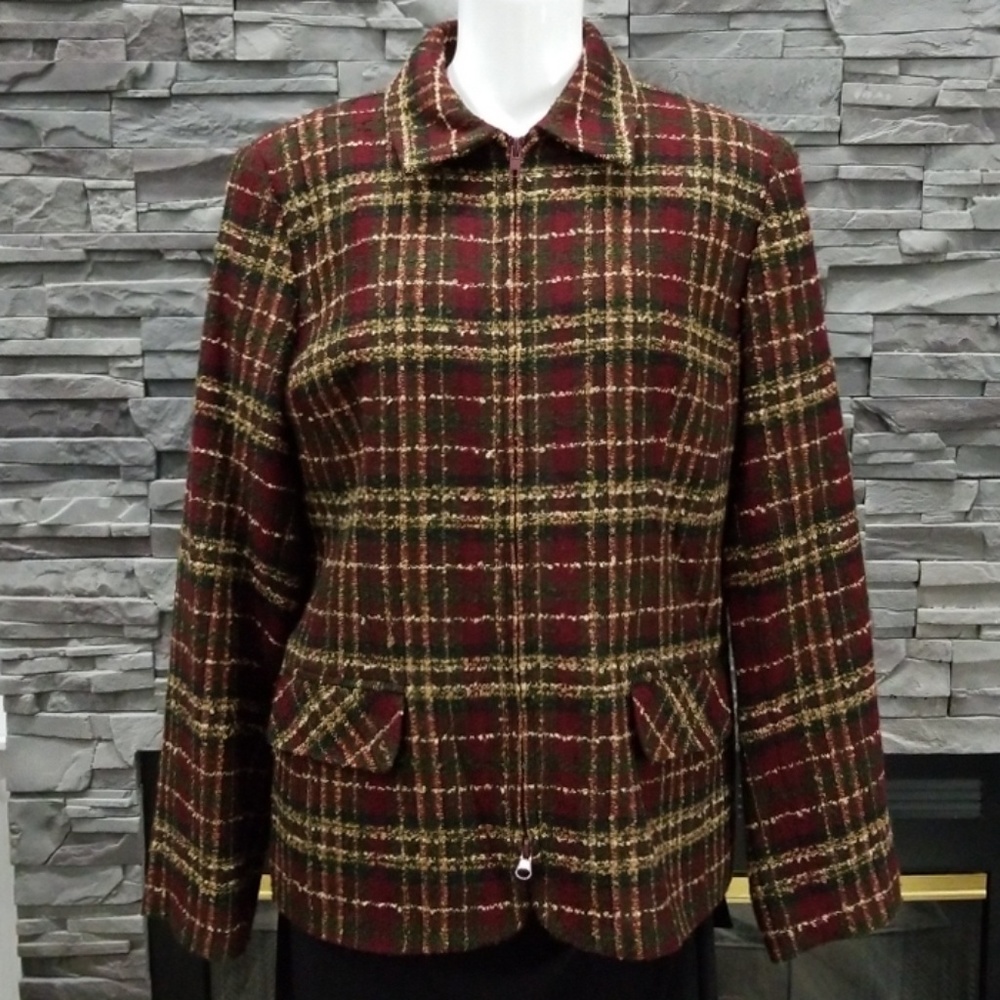 Donated. Sag Harbor plaid jacket.